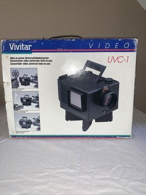 VIVITAR UVC-1 ALL IN ONE UNIVERSAL VIDEO CONVERTER FROM SLIDES & PHOTOS TO VIDEO
